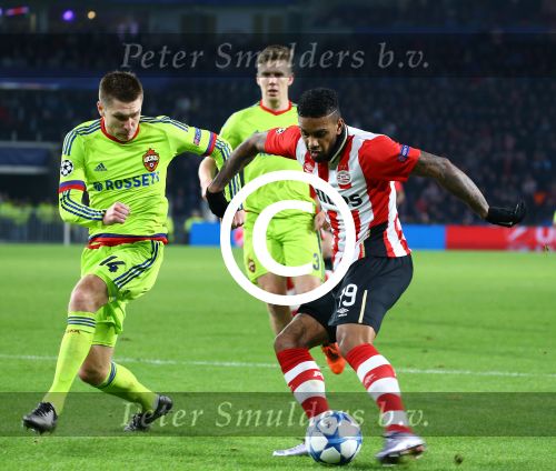 Eindhoven, 8 December 2015
laatste poulewedstrijd PSV-CSKA Moskou, eidnsatnd 2-1
PSV door naar de 1/8 finale
Jurgen Locadia