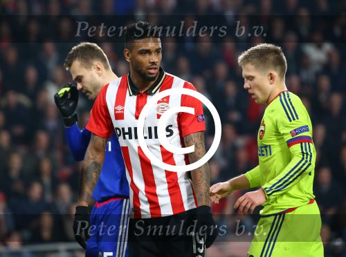 Eindhoven, 8 December 2015
laatste poulewedstrijd PSV-CSKA Moskou, eidnsatnd 2-1
PSV door naar de 1/8 finale
Jurgen Locadia