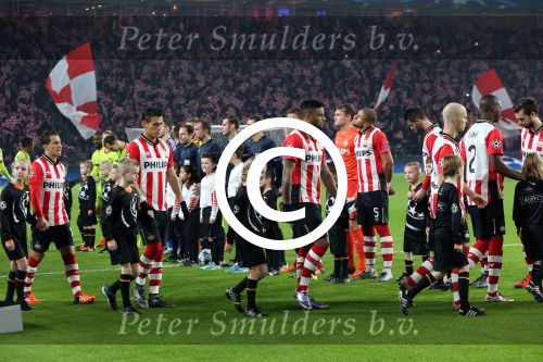 Eindhoven, 8 December 2015
laatste poulewedstrijd PSV-CSKA Moskou, eidnsatnd 2-1
PSV door naar de 1/8 finale
Jurgen Locadia Jorrit Hendrix