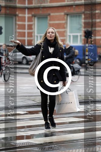 Amsterdam 15 januari 2016
Kimberley Klaver op straat in Amsterdam