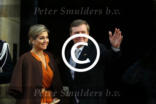 Amsterdam 13 januari 2016 
Prinses Beatrix en Koning Willem Alexander Koningin Maxima bij nieuwjaarsreceptie op het paleis op de dam.
