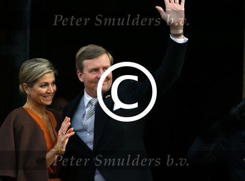 Amsterdam 13 januari 2016 
Prinses Beatrix en Koning Willem Alexander Koningin Maxima bij nieuwjaarsreceptie op het paleis op de dam.