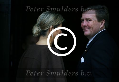 Amsterdam 13 januari 2016 
Prinses Beatrix en Koning Willem Alexander Koningin Maxima bij nieuwjaarsreceptie op het paleis op de dam.