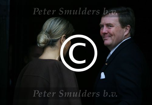 Amsterdam 13 januari 2016 
Prinses Beatrix en Koning Willem Alexander Koningin Maxima bij nieuwjaarsreceptie op het paleis op de dam.