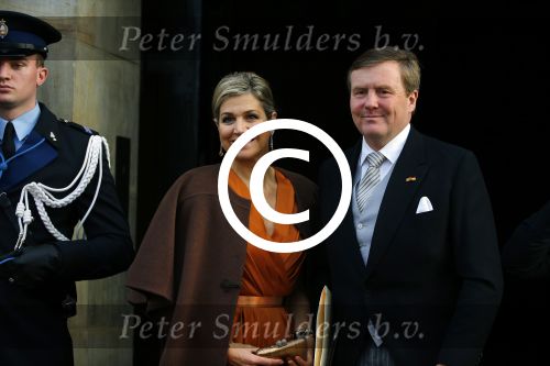 Amsterdam 13 januari 2016 
Prinses Beatrix en Koning Willem Alexander Koningin Maxima bij nieuwjaarsreceptie op het paleis op de dam.