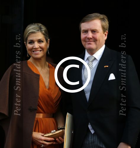 Amsterdam 13 januari 2016 
Prinses Beatrix en Koning Willem Alexander Koningin Maxima bij nieuwjaarsreceptie op het paleis op de dam.