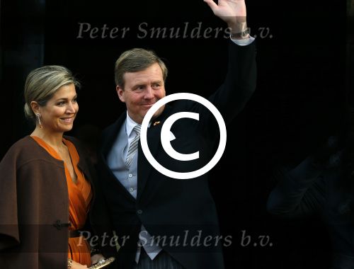 Amsterdam 13 januari 2016 
Prinses Beatrix en Koning Willem Alexander Koningin Maxima bij nieuwjaarsreceptie op het paleis op de dam.