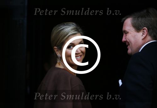 Amsterdam 13 januari 2016 
Prinses Beatrix en Koning Willem Alexander Koningin Maxima bij nieuwjaarsreceptie op het paleis op de dam.