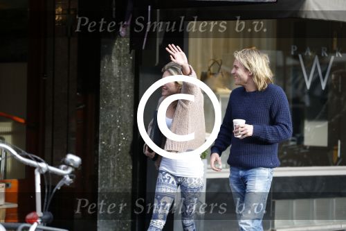 Amsterdam 13 januari 2016
Lauren Verster met haar nieuwe vriend cameraman Jasper Diepeveen.