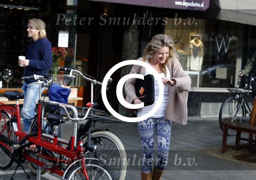 Amsterdam 13 januari 2016
Lauren Verster met haar nieuwe vriend cameraman Jasper Diepeveen.