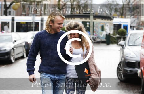 Amsterdam 13 januari 2016
Lauren Verster met haar nieuwe vriend cameraman Jasper Diepeveen.