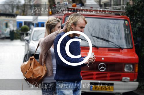 Amsterdam 13 januari 2016
Lauren Verster met haar nieuwe vriend cameraman Jasper Diepeveen.