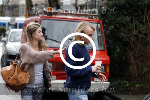 Amsterdam 13 januari 2016
Lauren Verster met haar nieuwe vriend cameraman Jasper Diepeveen.