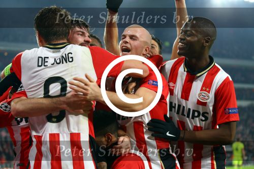 Eindhoven, 8 December 2015
laatste poulewedstrijd PSV-CSKA Moskou, eidnsatnd 2-1
PSV door naar de 1/8 finale