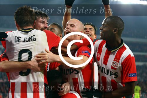 Eindhoven, 8 December 2015
laatste poulewedstrijd PSV-CSKA Moskou, eidnsatnd 2-1
PSV door naar de 1/8 finale