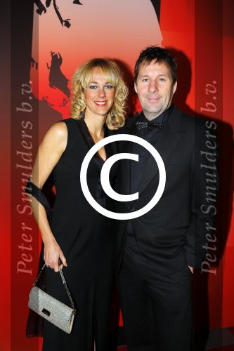 Amsterdam 15 december 2015
Sportgala/ sportverkiezing sportman en sportvrouw van het jaar in de Rai. Marianne Timmer met man