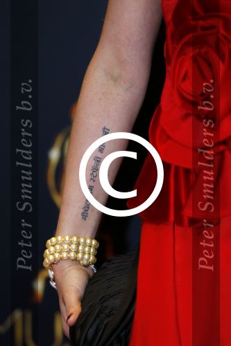 Utrecht 6 januari 2016
Uitreiking musical awards in het beatrixtheater. Tommie Christiaan met vrouw Michelle Splietelhof met tatoo