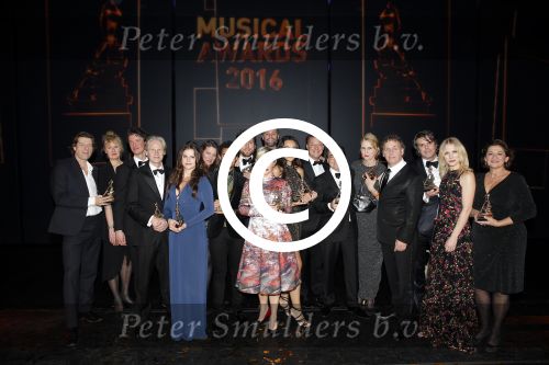 Utrecht 6 januari 2016
Uitreiking musical awards in het beatrixtheater.
winnaars