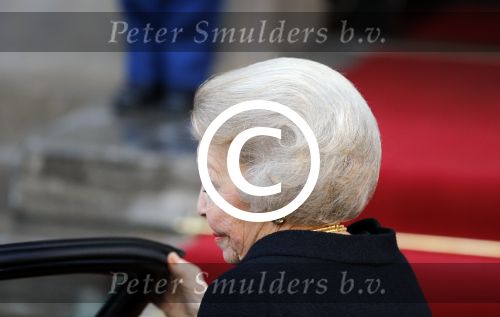 Amsterdam 13 januari 2016 
Prinses Beatrix en Koning Willem Alexander Koningin Maxima bij nieuwjaarsreceptie op het paleis op de dam.