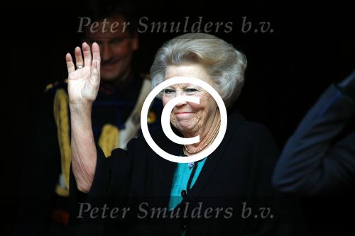 Amsterdam 13 januari 2016 
Prinses Beatrix en Koning Willem Alexander Koningin Maxima bij nieuwjaarsreceptie op het paleis op de dam.