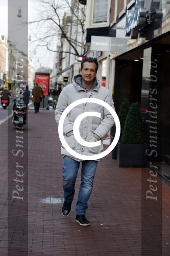 Amsterdam 13 januari 2016 
Zanger Quincy op de pc hooftstraat
