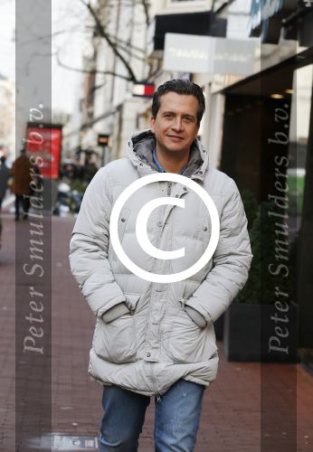 Amsterdam 13 januari 2016 
Zanger Quincy op de pc hooftstraat