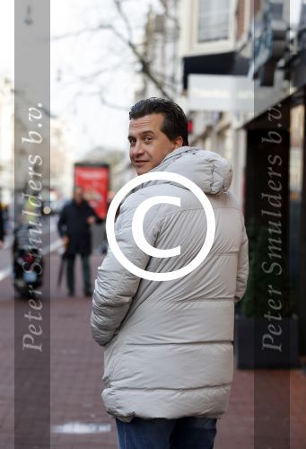 Amsterdam 13 januari 2016 
Zanger Quincy op de pc hooftstraat