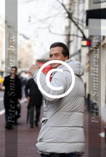 Amsterdam 13 januari 2016 
Zanger Quincy op de pc hooftstraat
