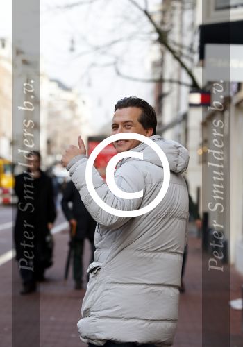 Amsterdam 13 januari 2016 
Zanger Quincy op de pc hooftstraat