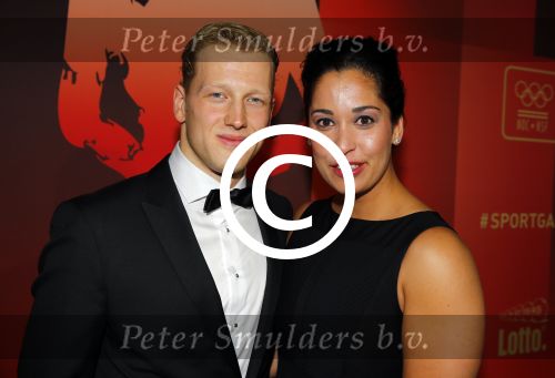 Amsterdam 15 december 2015
Sportgala/ sportverkiezing sportman en sportvrouw van het jaar in de Rai. Ranomi Kromowidjojo met vriend Weertman