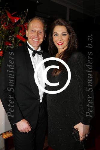 Amsterdam 15 december 2015
Sportgala/ sportverkiezing sportman en sportvrouw van het jaar in de Rai. 
Rintje Ritsma met zwangere vriendin
