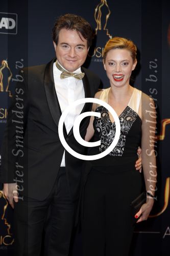 Utrecht 6 januari 2016
Uitreiking musical awards in het beatrixtheater. Roos v Erkel met Xander v Vledder