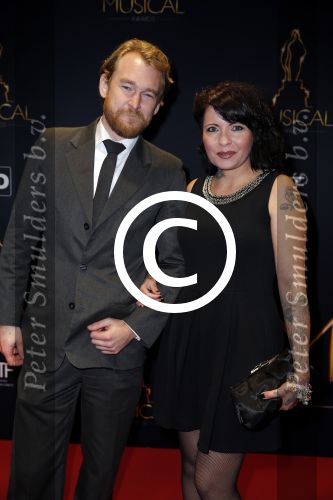 Utrecht 6 januari 2016
Uitreiking musical awards in het beatrixtheater. Sanne Kraaijkamp met vriend