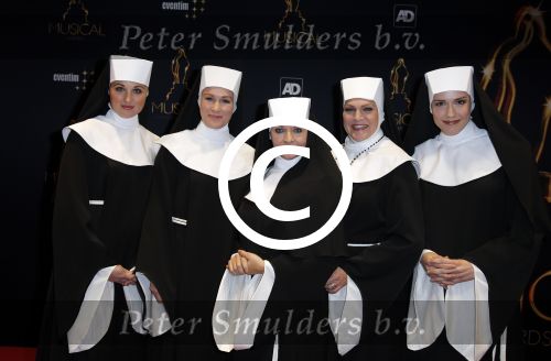 Utrecht 6 januari 2016
Uitreiking musical awards in het beatrixtheater.
cast Sister ASct met antje Monteiro
