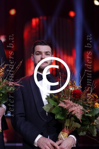 Amsterdam 15 december 2015
Sportgala/ sportverkiezing sportman en sportvrouw van het jaar in de Rai.
Sjinkie Knegt met vrouw