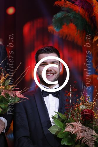 Amsterdam 15 december 2015
Sportgala/ sportverkiezing sportman en sportvrouw van het jaar in de Rai.
Sjinkie Knegt met vrouw