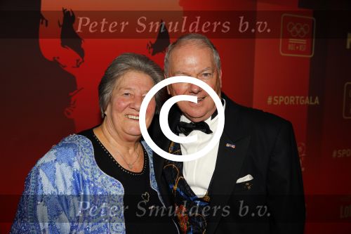 Amsterdam 15 december 2015
Sportgala/ sportverkiezing sportman en sportvrouw van het jaar in de Rai. Ronnie Tober en Sjoukje Dijkstra