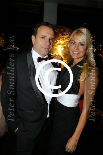 Amsterdam 10 december 2015
Openingsavond VIP van de luxury fair in de RAI.
Sophia de Boer met man  Eric Kwant