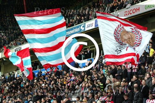 Eindhoven, 20 maart 2011
Eredivisie PSV - FC Utrecht 1-0. 
Sfeer in het supportersvak van PSV.