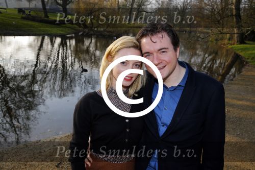 Amsterdam 15 december 2015 
Musical lunch tbv musical awards bij vondelpark CS. Roos van Erkel en partner Xander van Vledder