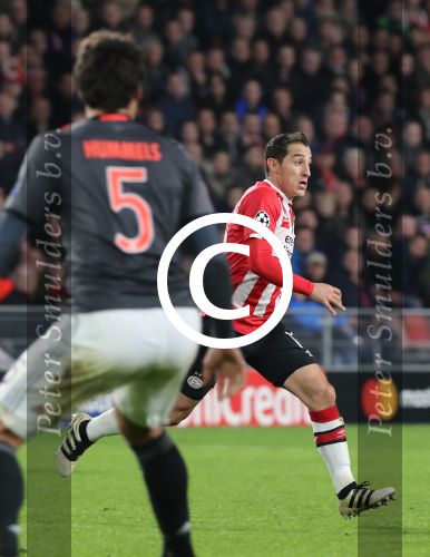 Eindhoven, 1 November 2016
4e wedstrijd voorronde Champions Leaugue seizoen 2016/2017
PSV-Bayern Munchen, eindstand 1-2
Andres Guardado