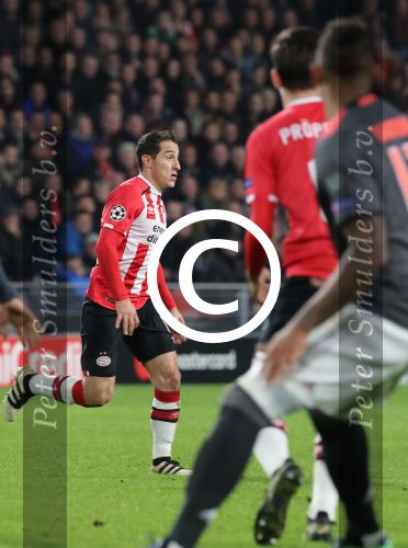 Eindhoven, 1 November 2016
4e wedstrijd voorronde Champions Leaugue seizoen 2016/2017
PSV-Bayern Munchen, eindstand 1-2
Andres Guardado