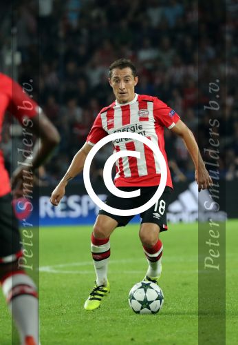 Eindhoven, 13 September 2016
PSV-Atletico Madrid, eindstand 0-1 
Eerste wedstrijd voorronde CL Seizoen 2016-2017
Andres Guardado