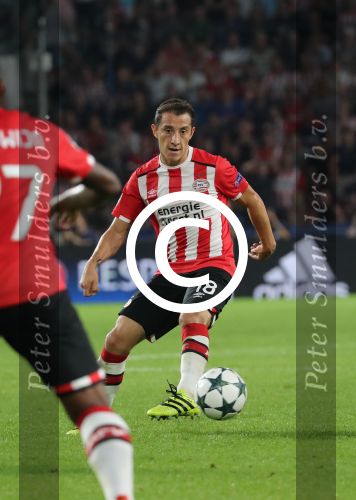 Eindhoven, 13 September 2016
PSV-Atletico Madrid, eindstand 0-1 
Eerste wedstrijd voorronde CL Seizoen 2016-2017
Andres Guardado