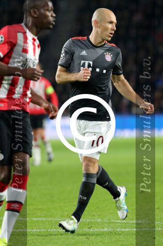 Eindhoven, 1 November 2016
4e wedstrijd voorronde Champions Leaugue seizoen 2016/2017
PSV-Bayern Munchen, eindstand 1-2
Arjen Robben