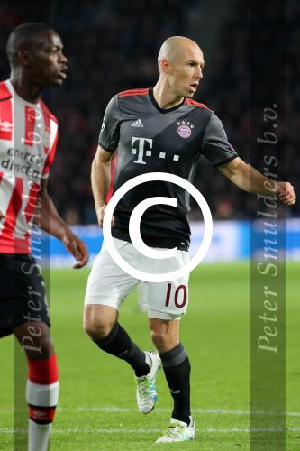 Eindhoven, 1 November 2016
4e wedstrijd voorronde Champions Leaugue seizoen 2016/2017
PSV-Bayern Munchen, eindstand 1-2
Arjen Robben