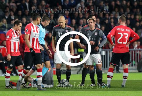 Eindhoven, 1 November 2016
4e wedstrijd voorronde Champions Leaugue seizoen 2016/2017
PSV-Bayern Munchen, eindstand 1-2
Arjen Robben