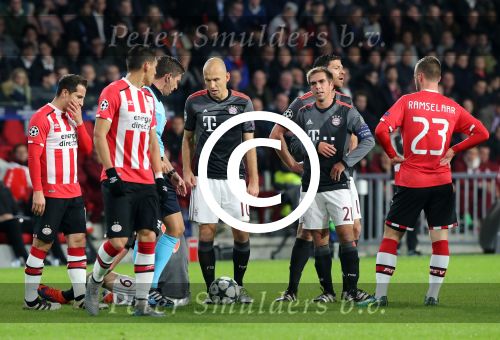 Eindhoven, 1 November 2016
4e wedstrijd voorronde Champions Leaugue seizoen 2016/2017
PSV-Bayern Munchen, eindstand 1-2
Arjen Robben