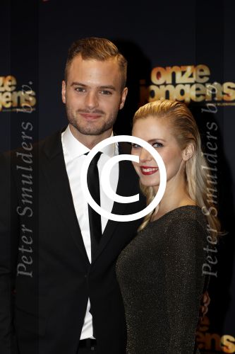 Amsterdam 19 december 2016 
Premiere onze Jongens in Tuschinski. Jim  Bakkum met zijn vrouw Bettina Holwerda