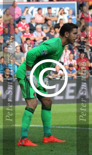 Eindhoven, 18 September 2016 PSV-Feyenoord, eindstand 0-1 Kompetitie Seizoen 2016-2017.